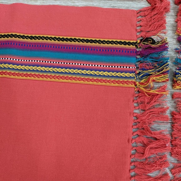 Pier 1 Other - 4 Pier 1 Imports Table Placemats Dining Boho Striped Fringe Southwestern Striped